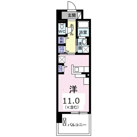 北加賀屋駅 徒歩8分 3階の物件間取画像